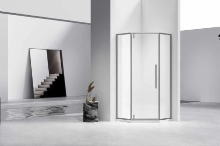 Душевой уголок Vincea Slim-N VSP-4SN100CLGM, 1000*1000, вороненая сталь, стекло прозрачное