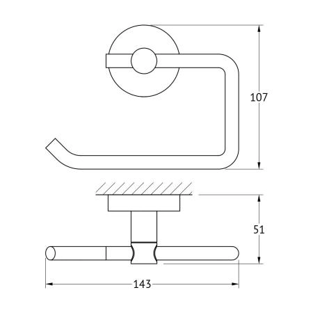 Держатель туалетной бумаги  ARTWELLE Harmonie HAR 047 хром