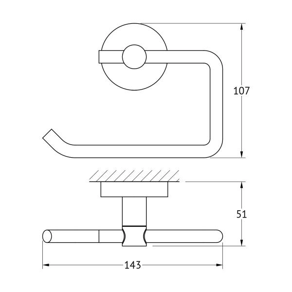 Держатель туалетной бумаги  ARTWELLE Harmonie HAR 047 хром