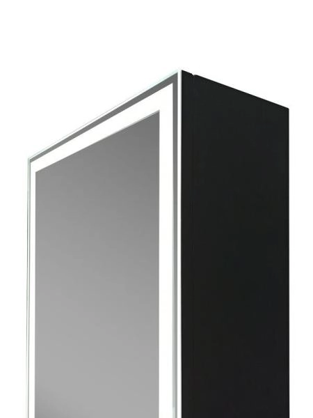 Зеркало-шкаф Континент Mirror Box black Led 400х1600
