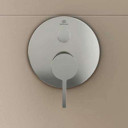 Ideal Standard Joy Смеситель для ванны, встраиваемый, цвет: PVD Silver Storm (Серебряный Шторм)