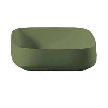 Artceram Cognac Раковина накладная Quadro 55x35 см, Saniglaze, цвет: salvia