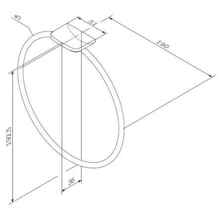 Кольцо для полотенец AM.PM Inspire 2.0 A50A34400 хром