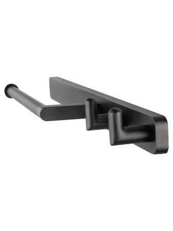 Кольцо для полотенец с 2 крючками WONZON & WOGHAND GRAFFITY, Темный графит (WW-9361)