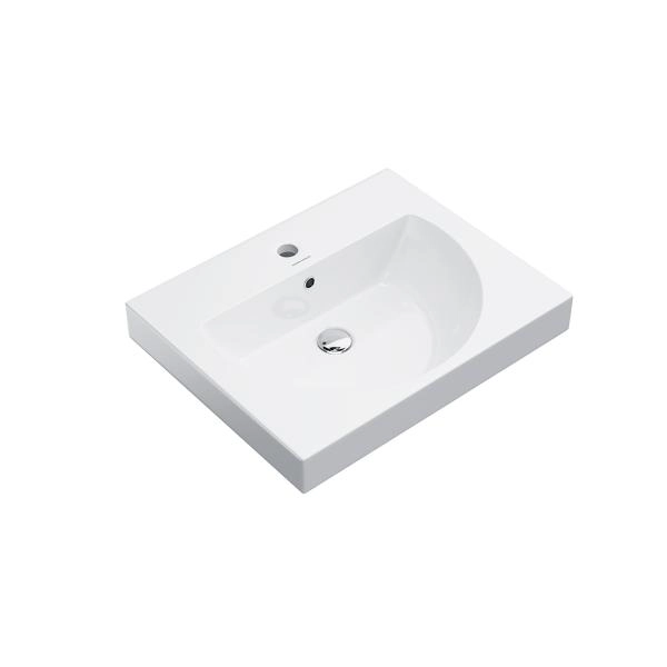 Раковина Kerama Marazzi BUONGIORNO БОНДЖОРНО BG.wb.60 подвесная/мебельная 60, белая глянцевая