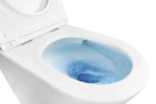 Унитаз приставной Azario 580х360х430 безободковый, быстросъемное сиденье микролифт, с системой смыва Tornado (AZ-1003D-UQ1)