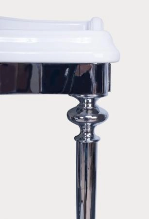 TW Bristol 874.1 Консоль напольная 105х56см, с раковиной на 1 отв., цвет: белый/хром