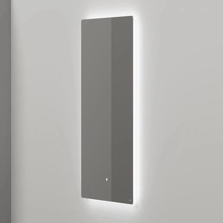 Salini Зеркало для ванны OMBRA 90х90х2.5см., с LED подсветкой, влагостойкое AGC Сrystalvision, сенс. выкл., крепления, обогрев, антизапот.