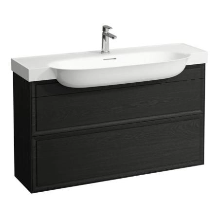 Laufen New Classic Тумба с раковиной, 117.5x31.5x67.5см, 2 ящика, напольный, цвет: черный дуб