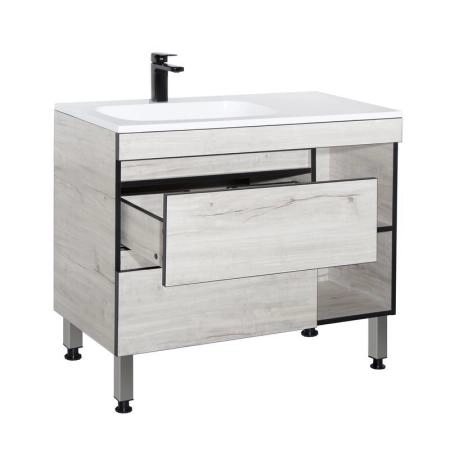 Тумба Style Line Elfante Берлин 90 под раковину Барселона, 2 ящ./ниши, PLUS, СОНАТА напольная