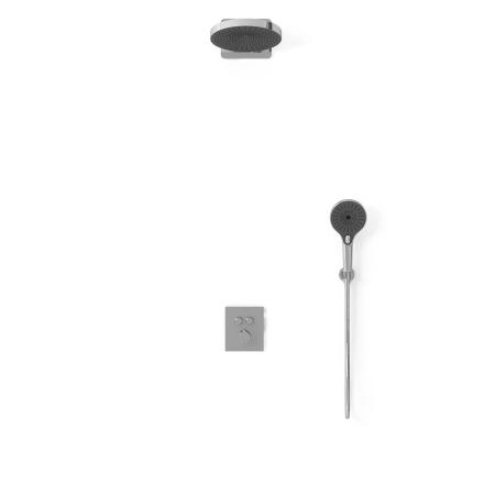 Душевой комплект Vincea Inspire VSFW-3I21T1CH встраиваемый, термостатический, 2 режима, хром