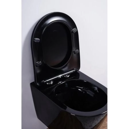 Унитаз Esbano CLAVEL (Black) подвесной безободковый микролифт