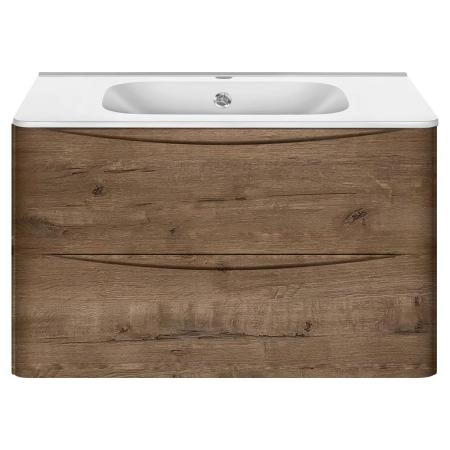 Тумба под раковину Vincea Paola 800 подвесная, 2 выкатных ящика soft close, V.Oak