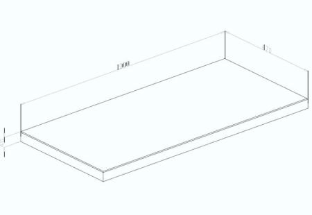 Столешница ASB-Woodline Санди массив 1000*470*40