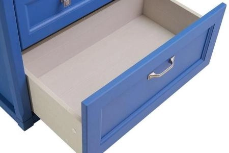 Тумба ASB Woodline Толедо 85 Smalt синий без раковины