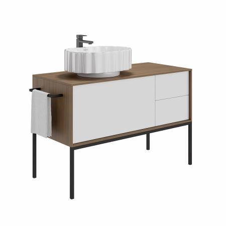 Ножка Kerama Marazzi ATOLLO АТОЛЛО ATlg.110\MH 110 высокая металлическая, черная матовая