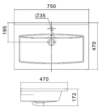 Тумба ASB-Mebel Диана 75 Белый/дуб янтарный подвесная под умывальник Элина 75