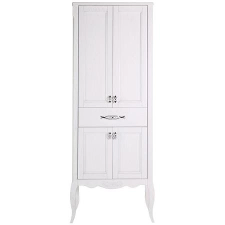 Пенал Asb Woodline Модерн 60 Белый (патина серебро)