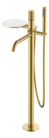 Смеситель STICK Boheme напольный Matt Gold c ручкой TOUCH GOLD 129-MG.2