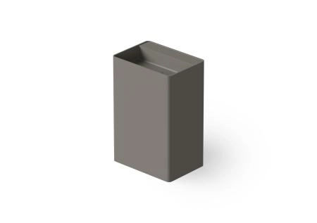 Dea Design раковина 600x420xh900 мм, напольная, искуственный камень, донный клапан с крышкой в цвет раковины, цвет Grey №3