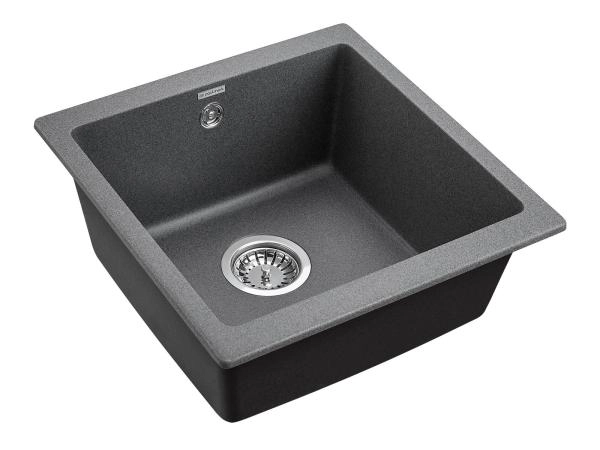 Мойка для кухни Paulmark BRILON, PM104546-DG, графит, 445х460, подст. мон. Paulmark
