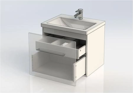 Тумба под раковину Aquanet Порто 60 белый