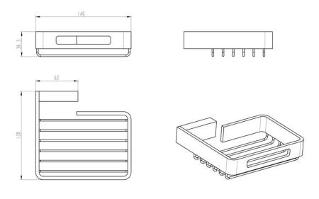 Держатель для губки Boheme черный серия Q 10959-B