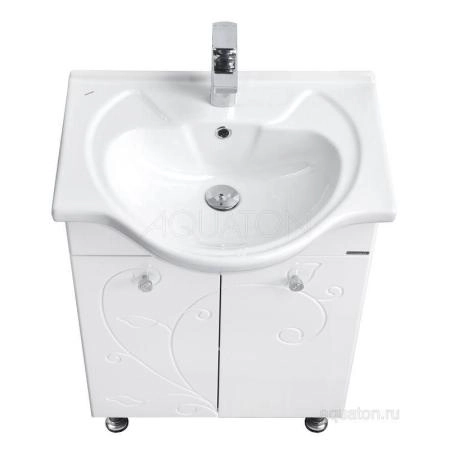 Тумба под раковину Акватон Лиана 60 см цвет белый