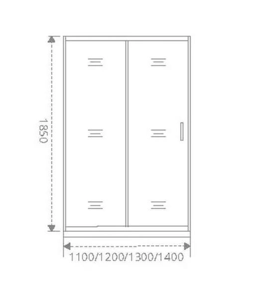 Душевая дверь GOOD DOOR NEO WTW-120-C-CH 120 прозрачное