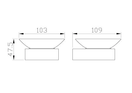 Мыльница с держателем WONZON & WOGHAND LOTTE, Брашированное золото (WW-8322-BG)