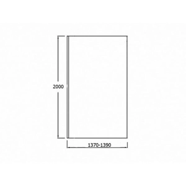 Душевое ограждение Jacob Delafon CONTRA E22W140-GA 140x200 см