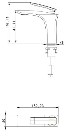 Смеситель для раковины Timo Helmi 4061/03F черный