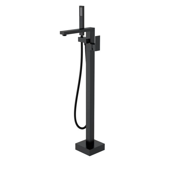 Смеситель напольный Boheme QUBIC Black 479-B