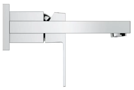 Смеситель Grohe Eurocube 19895000 для раковины на 2 отверстия, настенный монтаж, комплект врехней монтажной части для 23 200