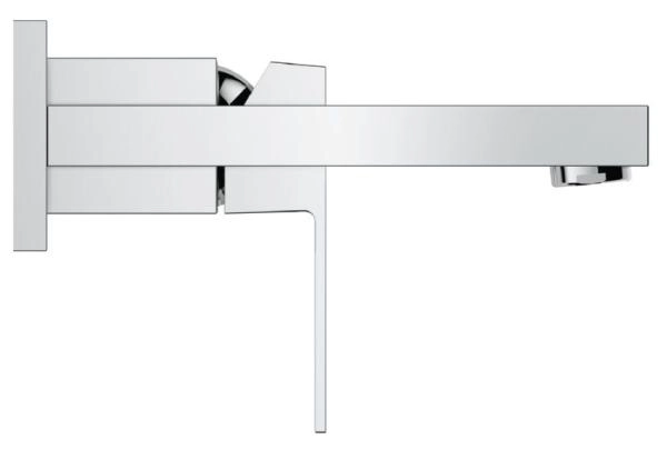 Смеситель Grohe Eurocube 19895000 для раковины на 2 отверстия, настенный монтаж, комплект врехней монтажной части для 23 200