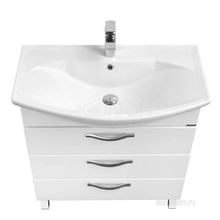 Тумба под раковину Акватон Ария 65 Н цвет белый
