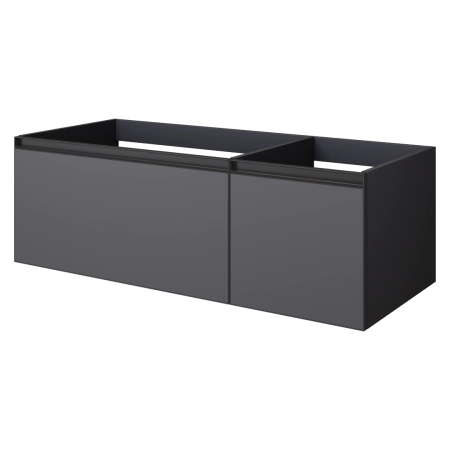 QUATRO 2 120см (80+40) тумба Boheme ANTHRACITE профиль ANTHRACITE с подсветкой 790-M2-120-A-A-LED