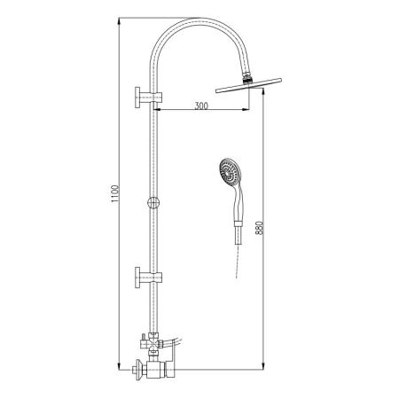 Смеситель Rav Slezak ZAMBEZI ZA082.5/3 для душа, цвет Хром в комплекте