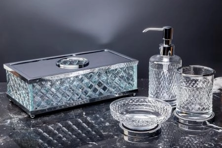 Салфетница Boheme ХРОМ Crystal Luxury Options 10231