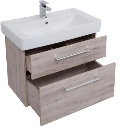 Тумба Dreja Q MAX 80 см под умывальник Q-80, дуб кантри, подвесная