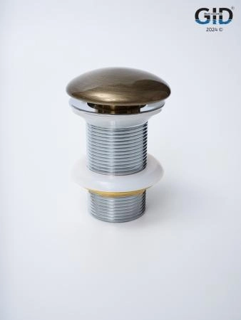 Донный клапан Gid без перелива Bzk100 74404K бронза 7x7x10