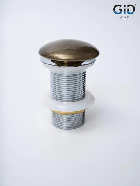 Донный клапан Gid без перелива Bzk100 74404K бронза 7x7x10