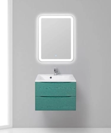 Тумба под раковину Belbagno MARINO Rovere Grigio подвесная 650x450x500 MARINO-650-2C-SO-RG-P