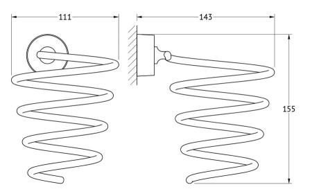 Держатель фена FBS Nostalgy NOS 080 хром