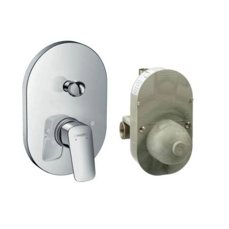 Hansgrohe 71409000 Logis Смеситель для ванны встраиваемый, хром