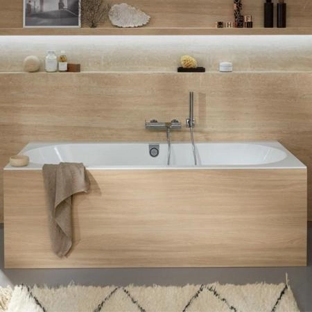 Villeroy&Boch Oberon 2.0 Ванна встраиваемая, 170x75 см, прямоугольная, слив-перелив хром в комплекте , цвет: белый
