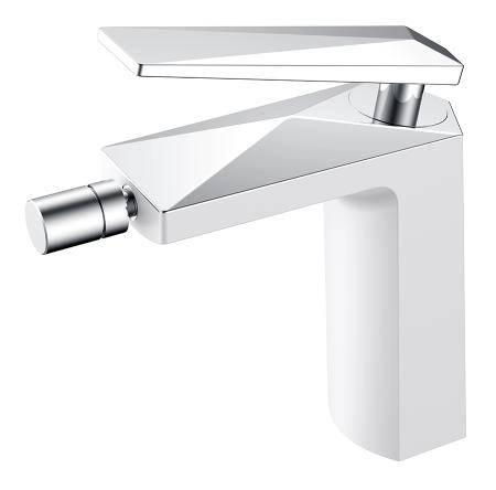 Смеситель для биде Boheme VENTURO белый + хром 376-W