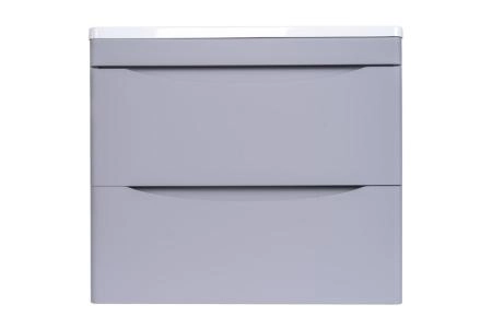 Тумба подвесная Style Line Бергамо мини 60 (2 ящ.) Люкс антискрейтч серый, PLUS