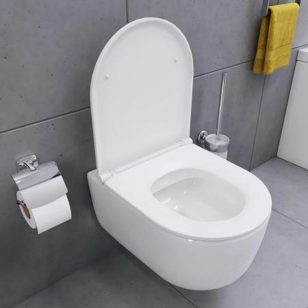 Унитаз подвесной безободковый Damixa Sirius DX86C1700SC с сиденьем микролифт белый