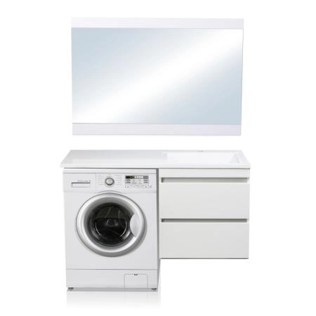 Тумба подвесная Style Line Даллас 120, Люкс белая, PLUS